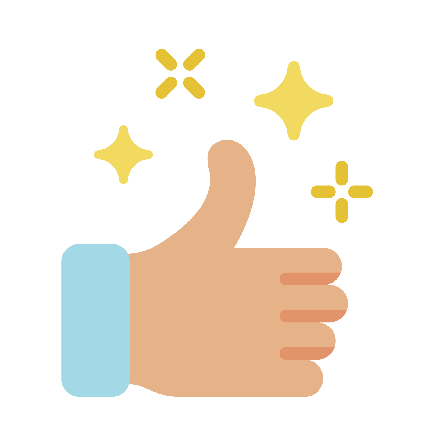 01_haushaltsengel_zufrieden Daumen hoch Icon - Zufriedener Kunde der Haushaltsengel